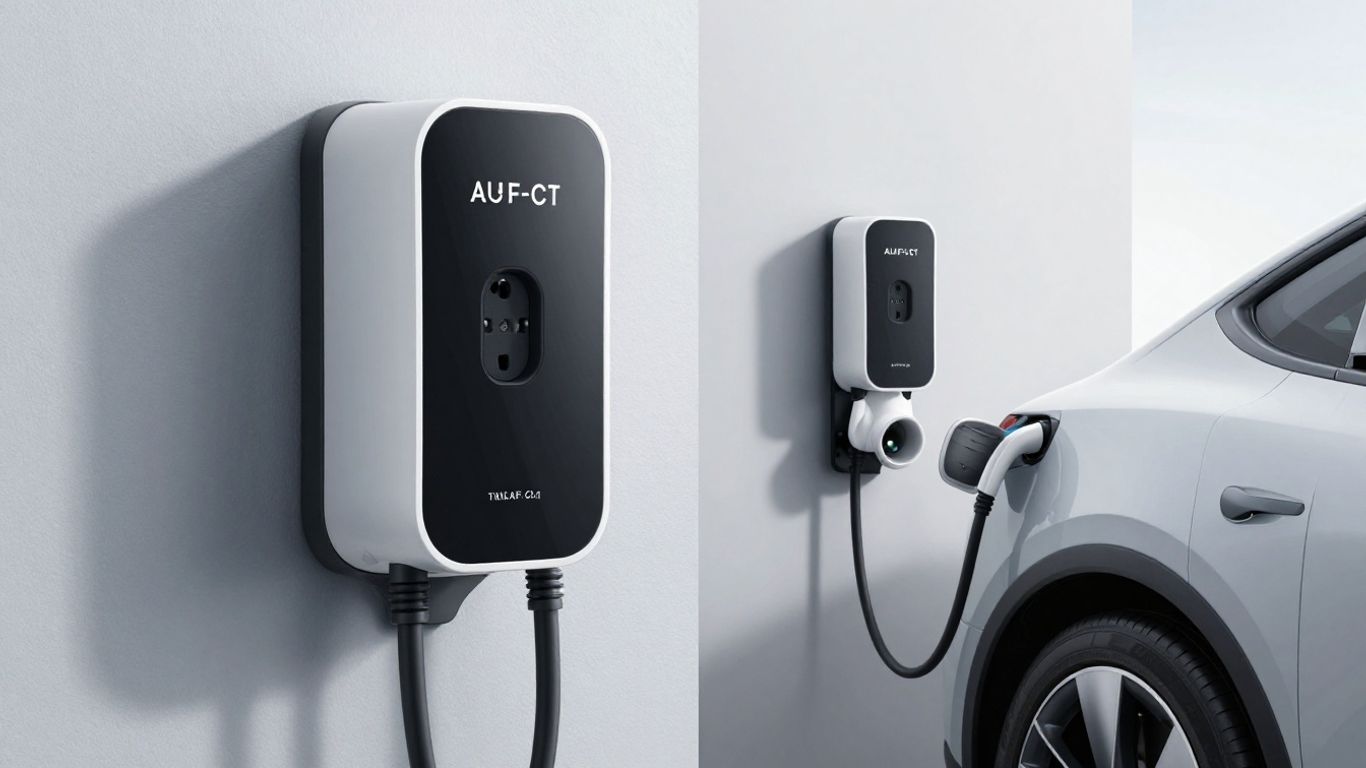 Electric Charging Station vs. Reinforced Outlet: Visual Comparison.