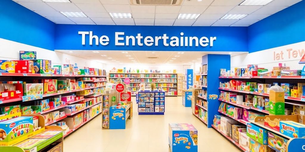 Interior view of The Entertainer store in Derby.