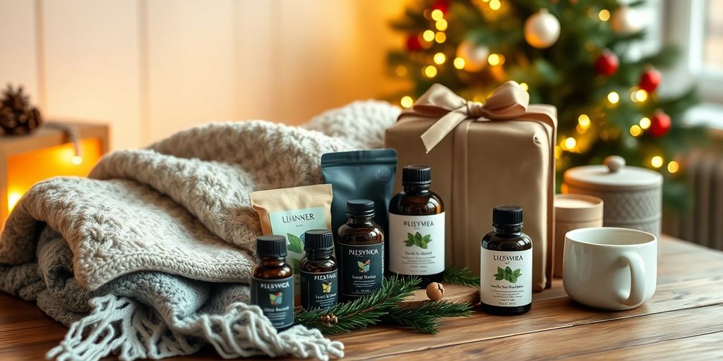 Cozy wellness gifts for a gender-neutral Christmas.