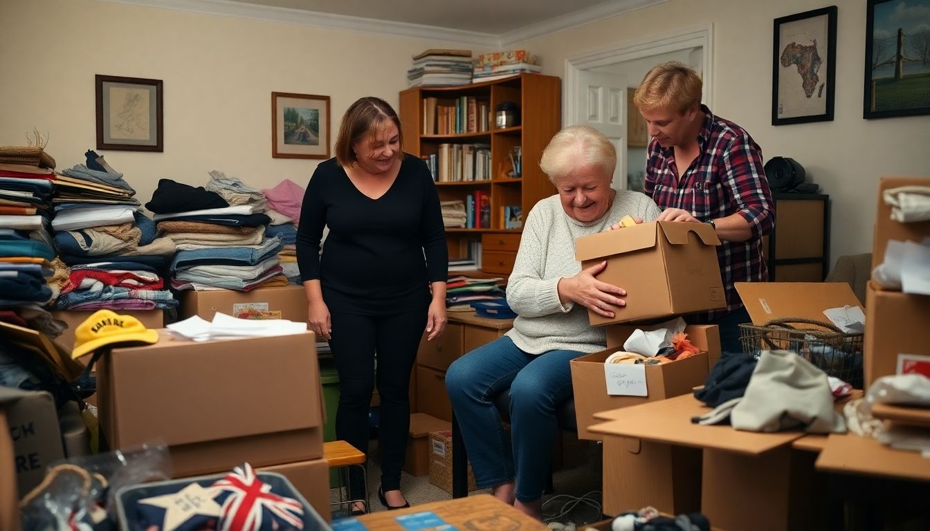 Team assisting hoarder with home clearance in London.