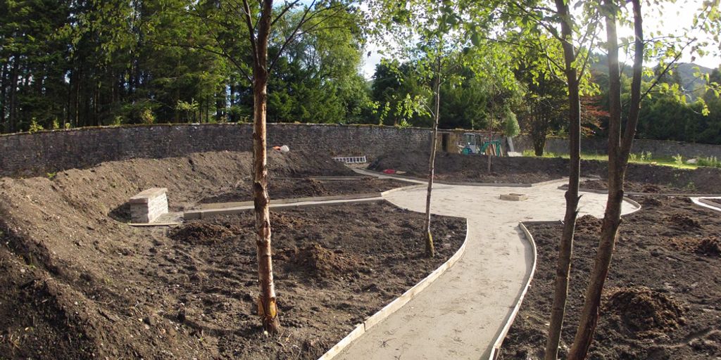 sensory garden with sound elements