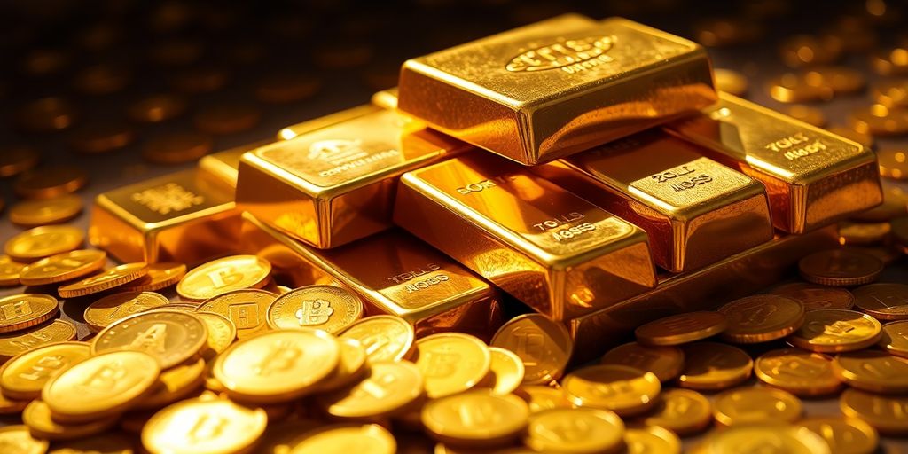 Lingots d'or et pièces d'or