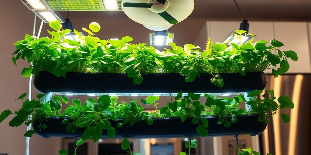 Plantas andinas en huerto vertical