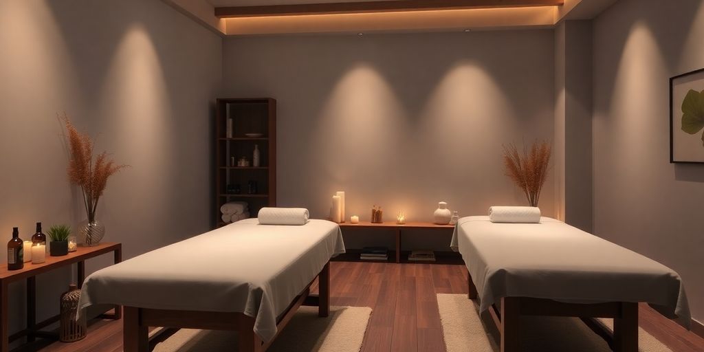 Esenyurt'ta masaj salonu iç mekan görüntüsü.