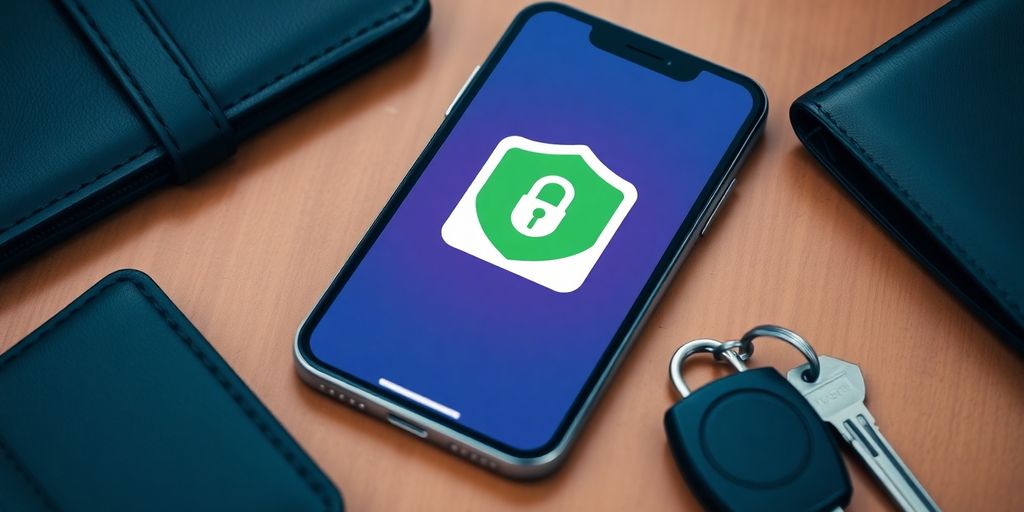 Imagem de smartphone com aplicativo de pagamento seguro.
