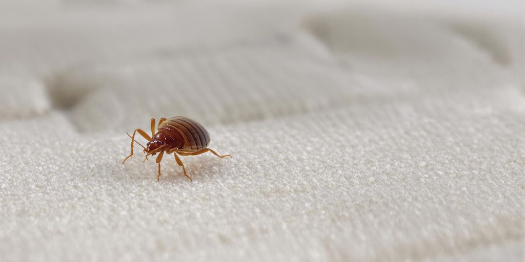 Ciupitura de ploșniță pe o saltea.