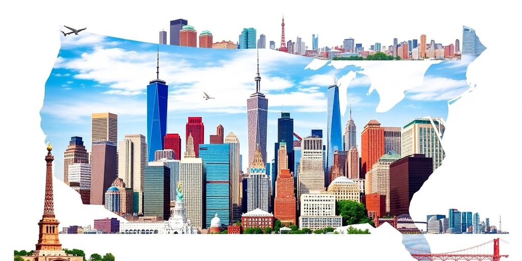 Interactive map of diverse American cities