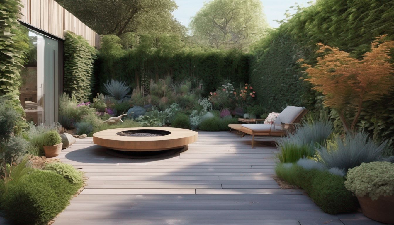 small garden with bird-friendly landscaping