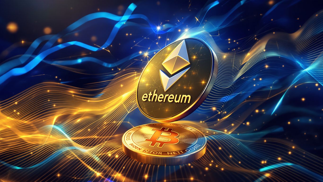 Ethereum coin overtakes Bitcoin in digital finance.