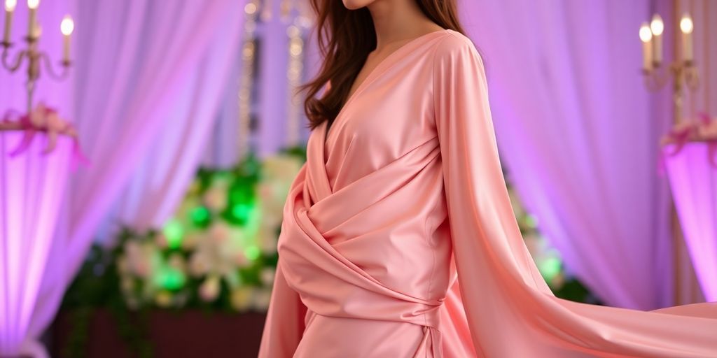 Elegantes Langarmkleid für Hochzeitsgäste