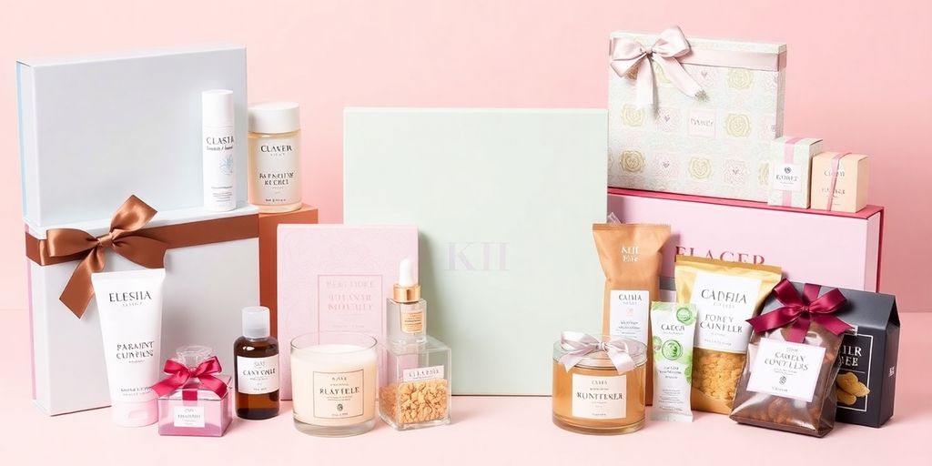 Stylish gift sets for women in elegant packaging.