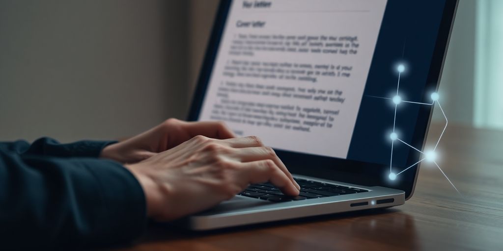 AI assisting professional writing cover letter.
