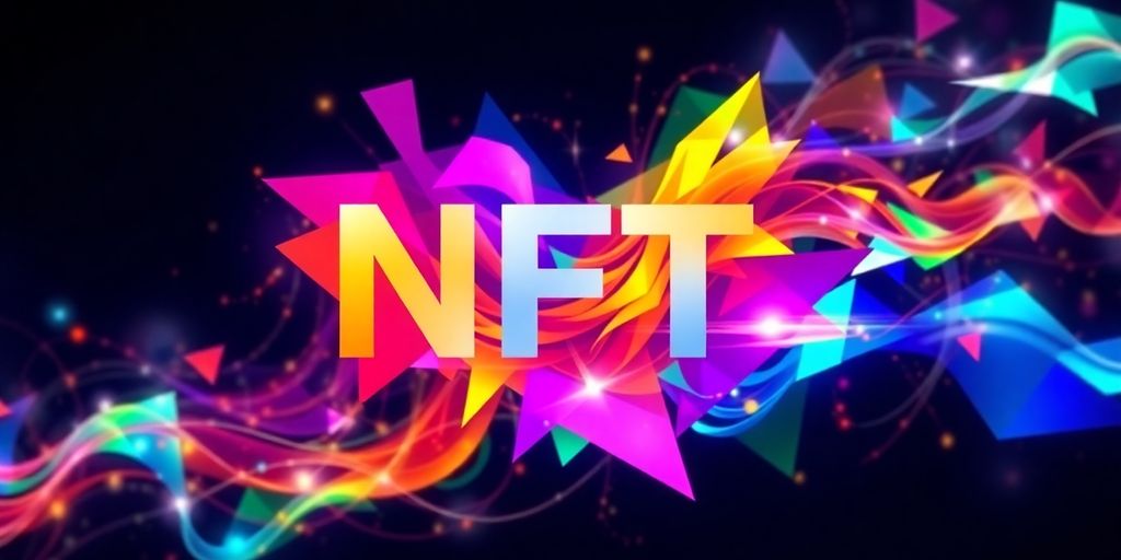Colorful abstract design representing NFTs and digital art.