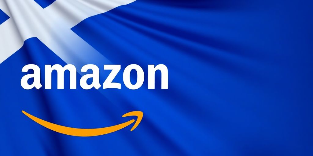 Amazon logo, Scottish flag