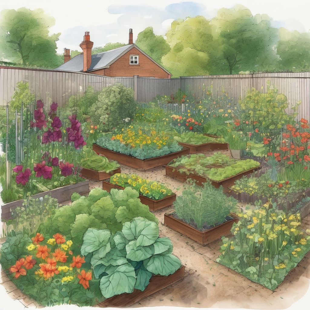 seasonal garden clearance and crop rotation in a garden