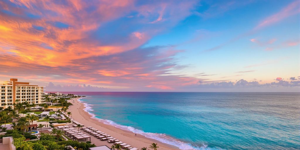 Luxurious beachfront view of Montage Los Cabos resort.