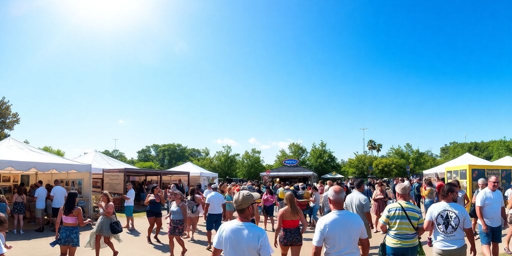Kulturelle Erlebnisse im Sommer mit fröhlichen Menschen.