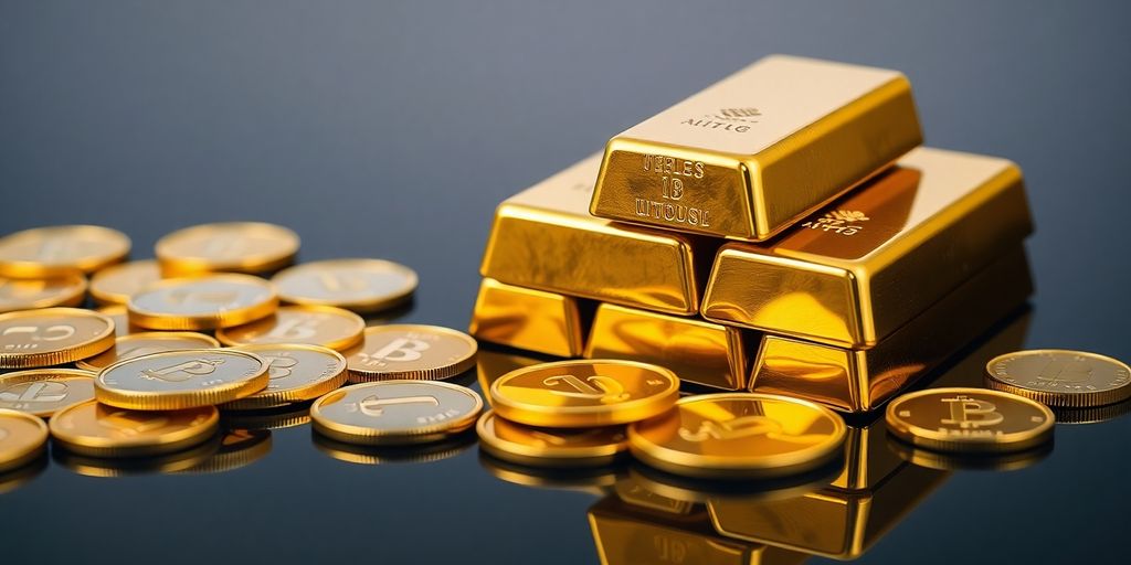 Lingots d'or et pièces d'or