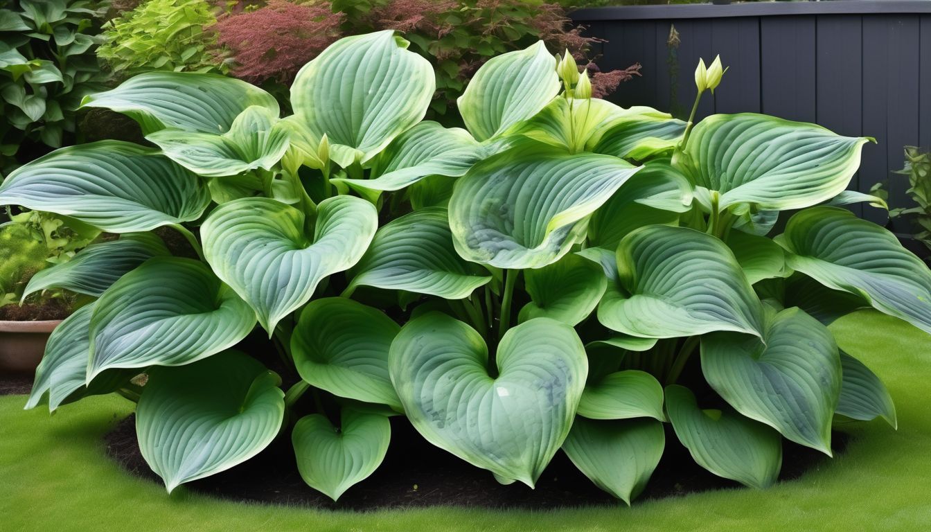 Hosta plant in a UK garden