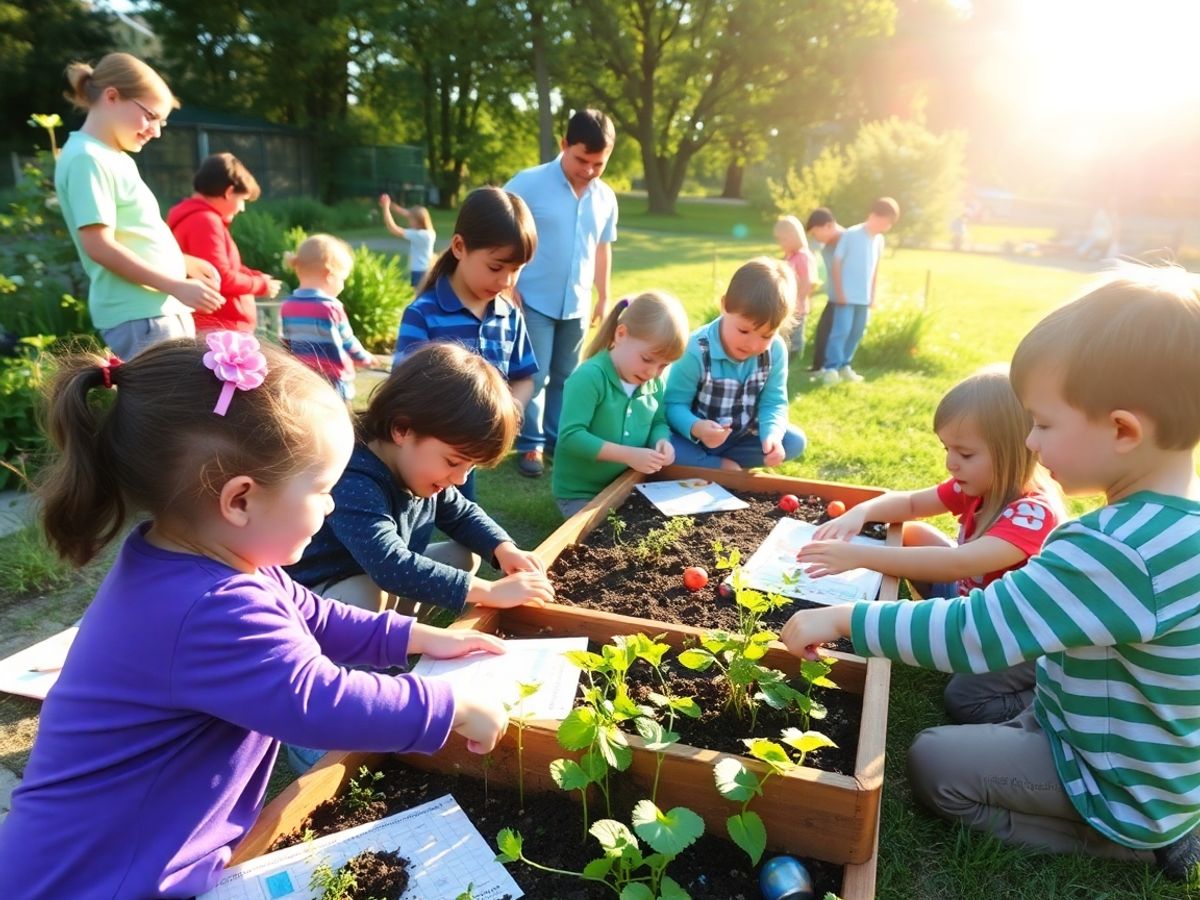 Copii în aer liber, activități educative în familie.