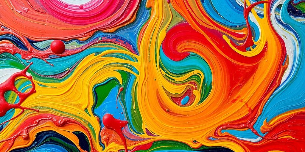 Colorful abstract painting illustrating deep emotional resonance.