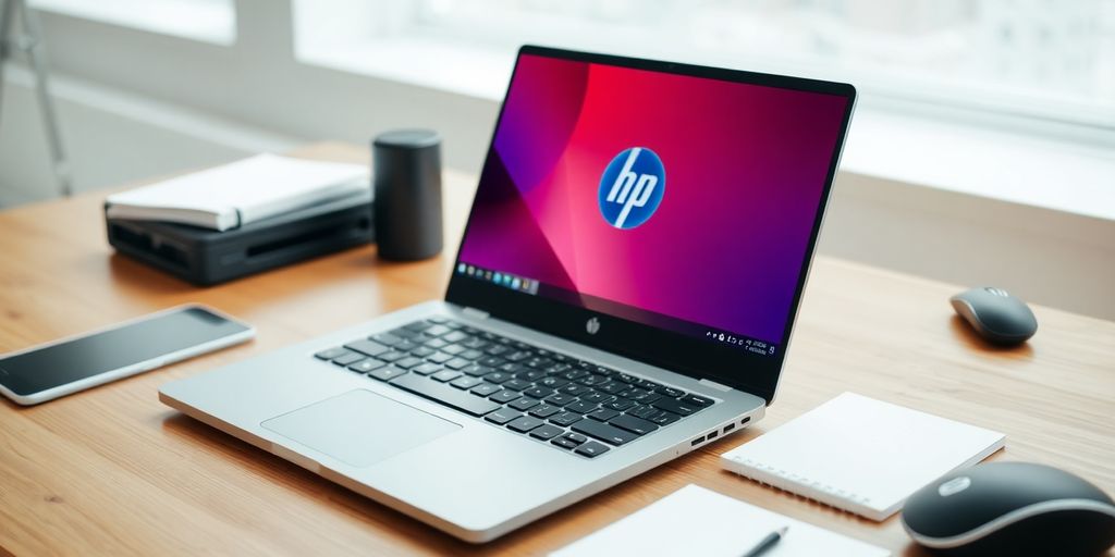 حاسوب محمول HP Pavilion 15t في مكتب أنيق