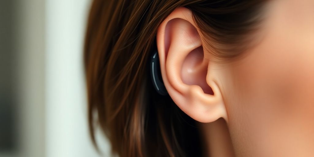 Kulak ve işitme cihazı detayı