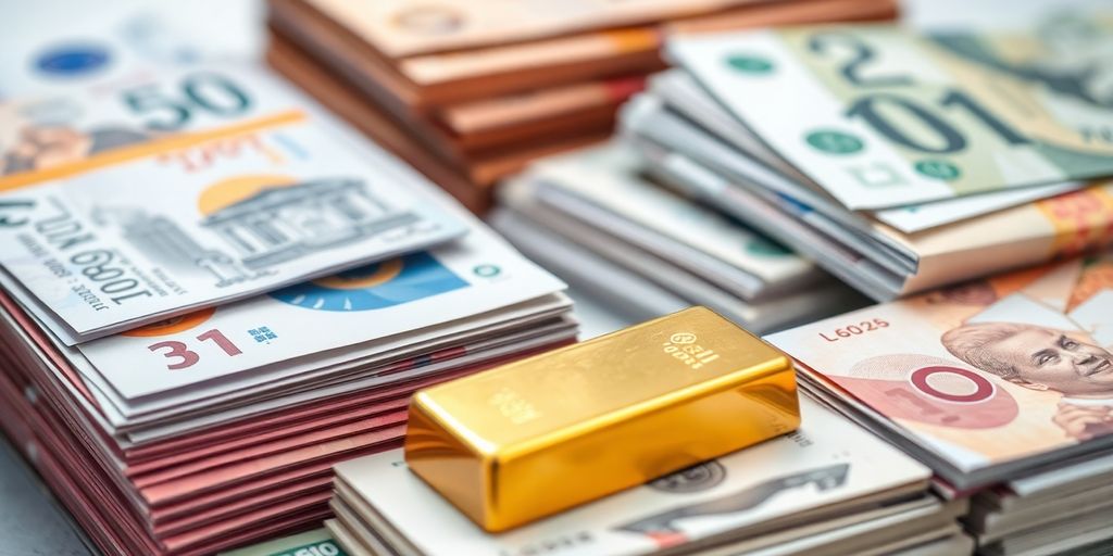 Lingots d'or et devises étrangères