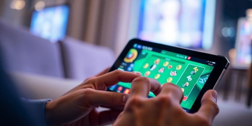 Secure online gaming interface on a digital device.