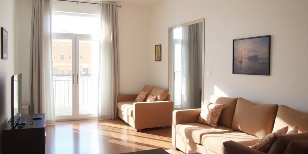 Atractivo piso de alquiler en Valencia con luz natural.
