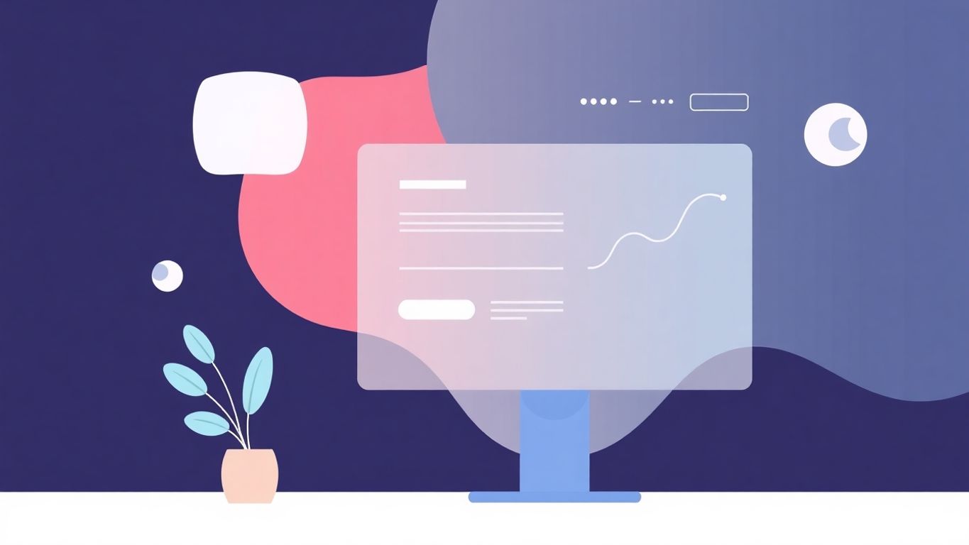 Moderne illustrasjon av en optimalisert nettside.