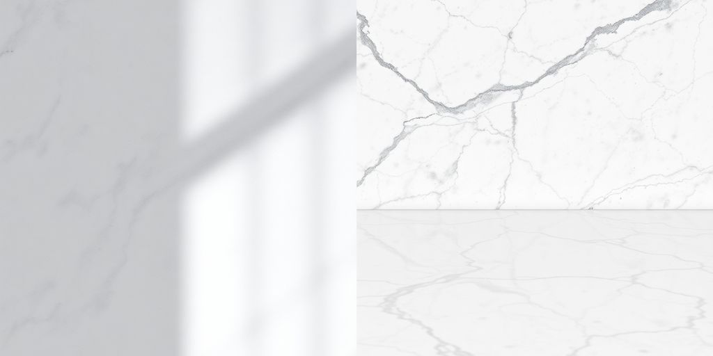 Close-up of honed and polished marble textures.