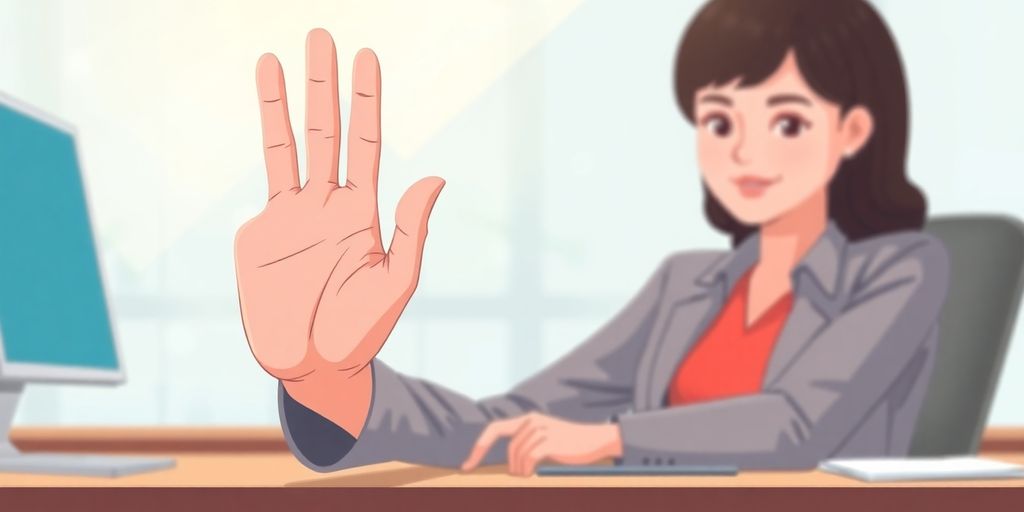 A person respectfully declining a job offer.