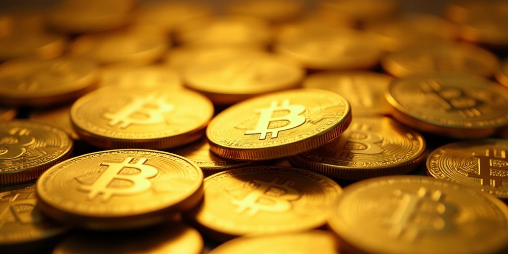 Pièces d'or brillantes sur une surface luxueuse.