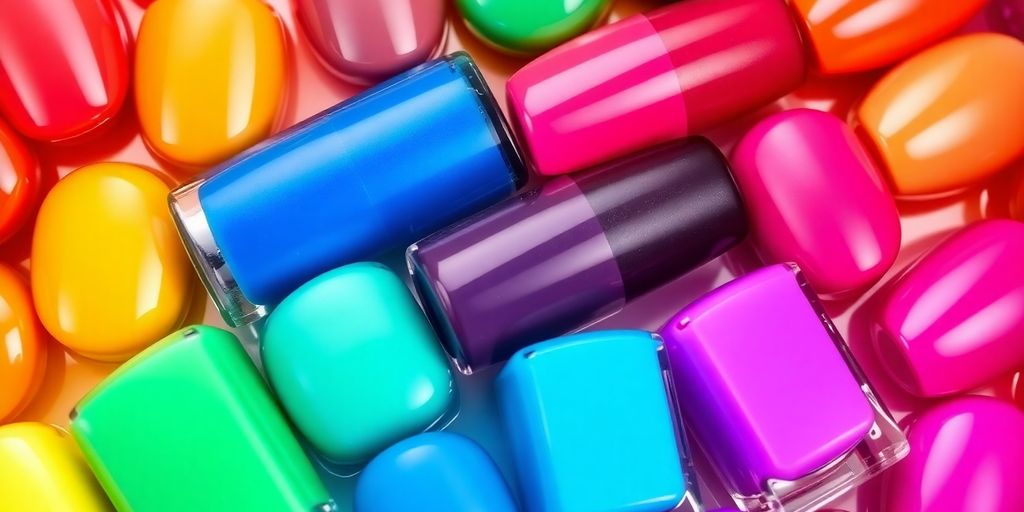 Esmaltes coloridos que mudam de acordo com a temperatura.