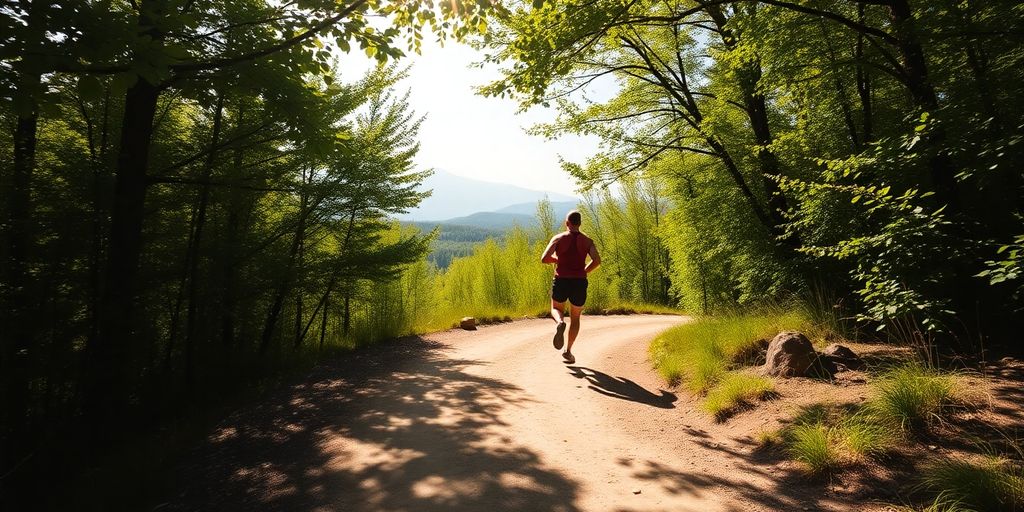 Runner on trail.