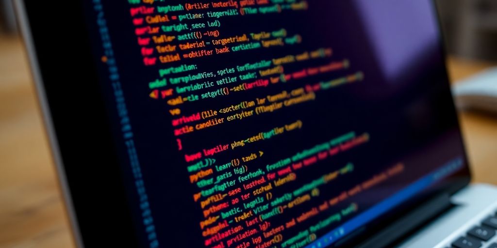 Python code on a computer screen.