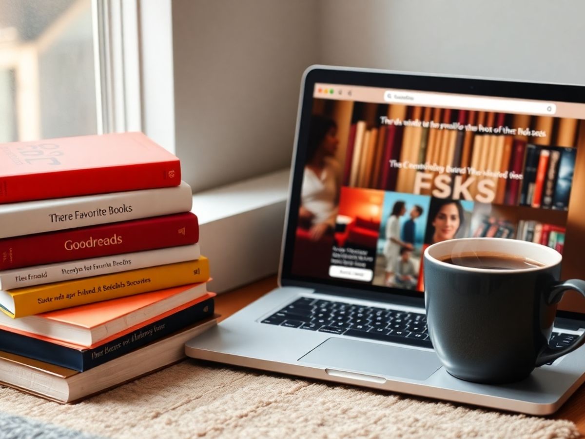 Reading nook with books, coffee, and a laptop.