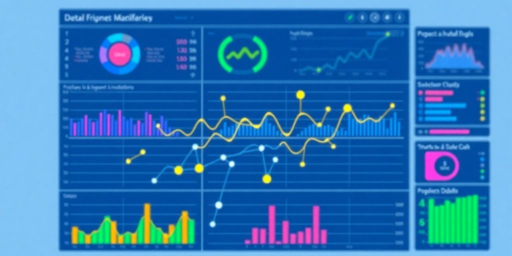 Looker interface with colorful data elements.
