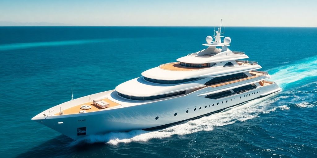 Illusion 5 yacht cruising on azure waters.