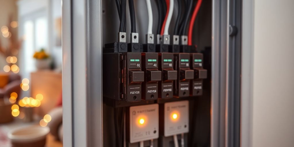 Updated electrical panel in a home
