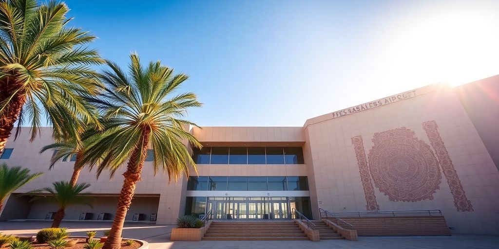 Aéroport Fès Saïss vue aérienne