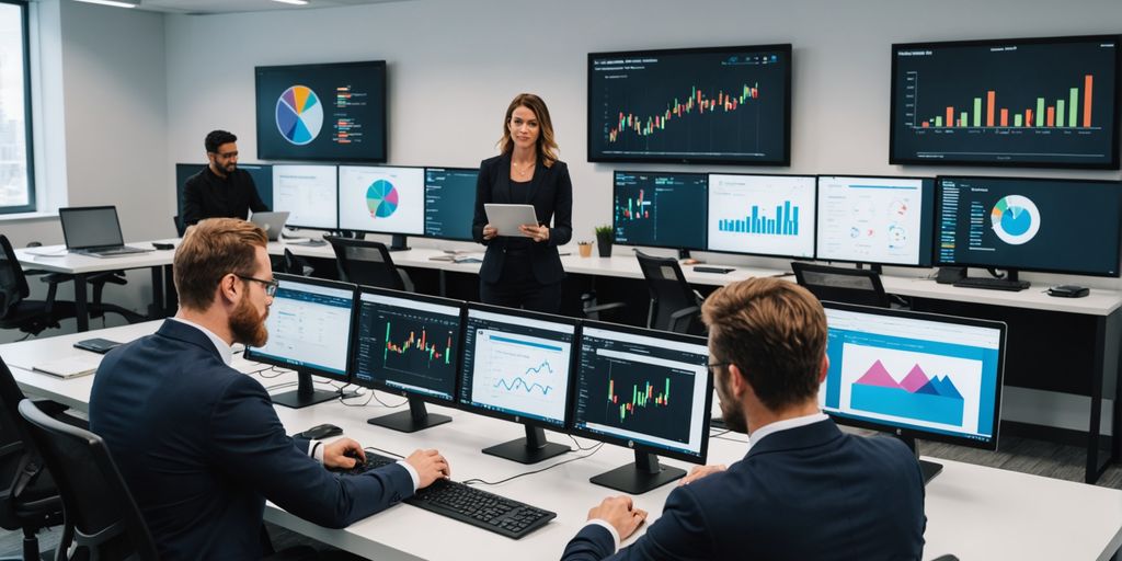 Team collaborating on digital marketing strategies