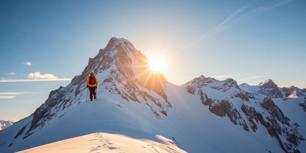 Mountain climbers, innovation, growth.