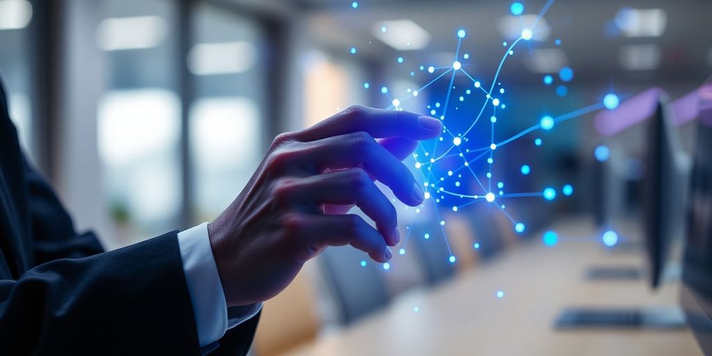 AI assisting entrepreneurs with data.