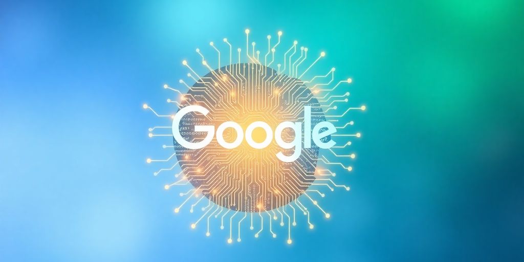 Google logo with AI brain