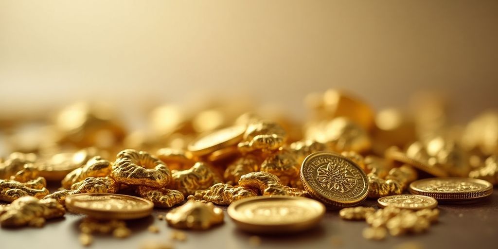 Or dentaire et métaux précieux en gros plan.