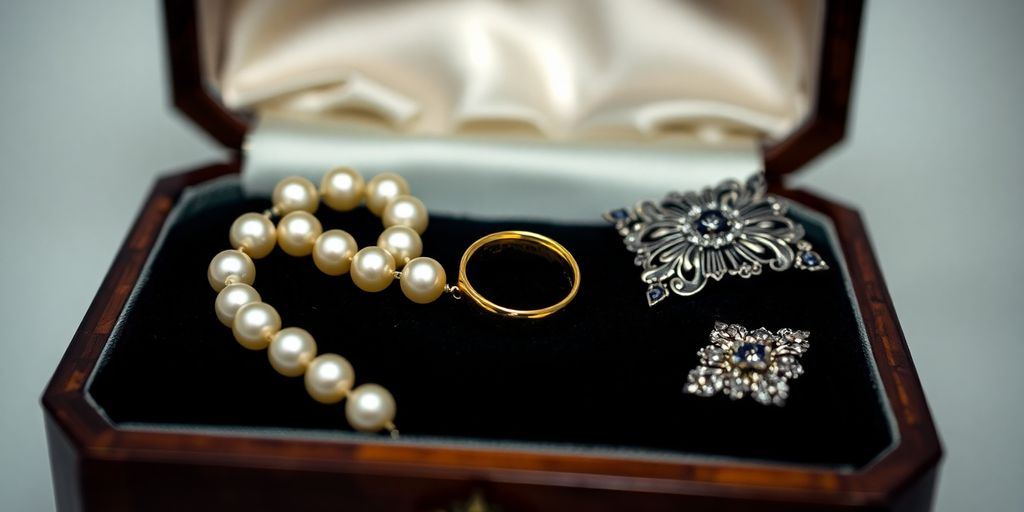 Bijoux d'une personne décédée