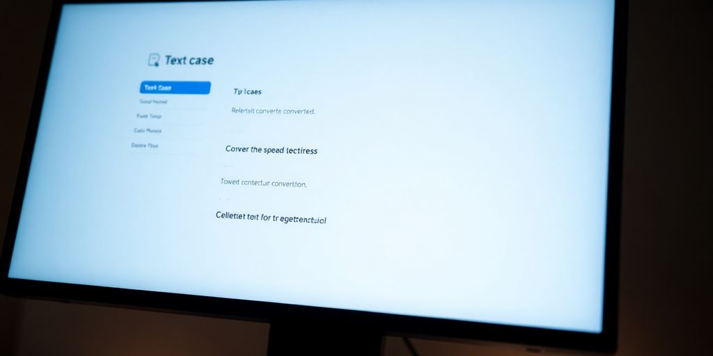 Computer screen displaying a case converter interface.