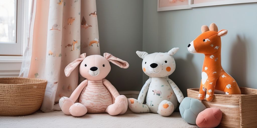 personalized baby soft toys in a cozy nursery